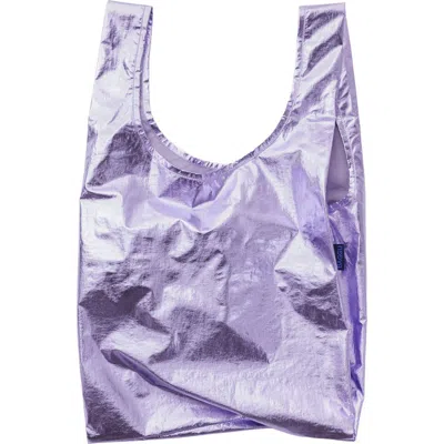 Baggu Standard  Reusable Bag In Lavender Metallic
