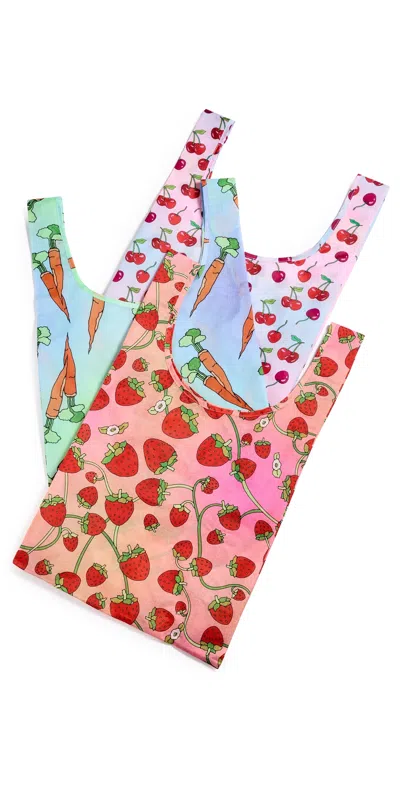 Baggu Standard  Set Of 3 Carrots & Berries