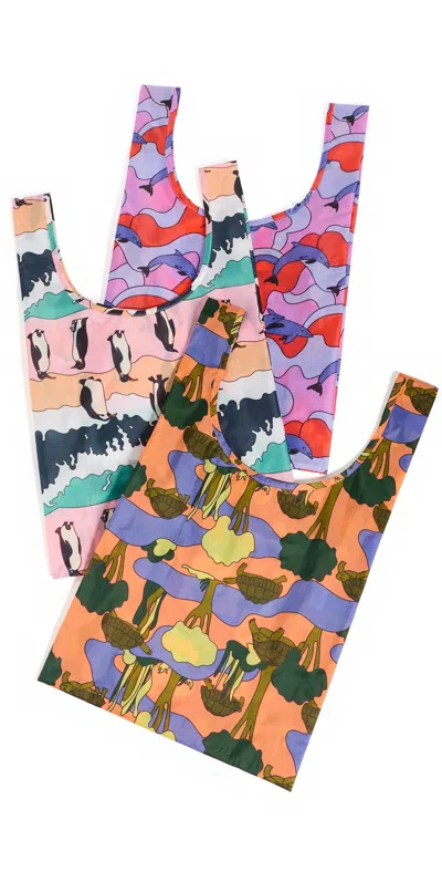 Baggu Standard  Set Of 3 Vacation Animals