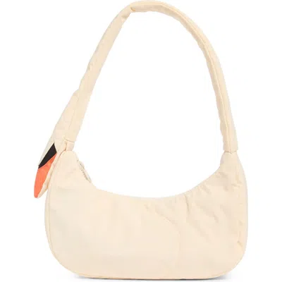 Baggu Swan Shoulder Bag In White