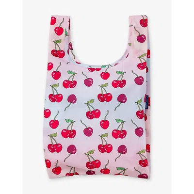 Baggu Womens  Baby Cherry-print Woven Tote Bag