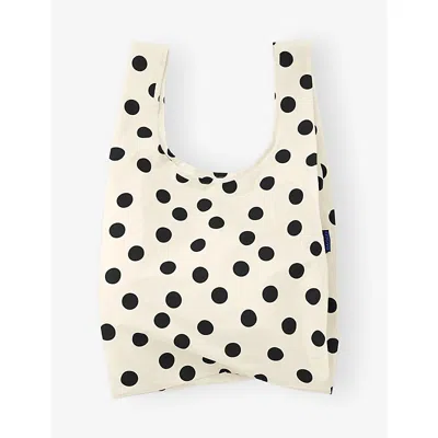 Baggu Womens Polka-dot Woven Tote Bag