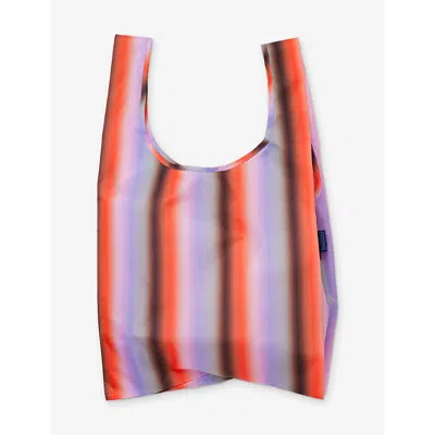 Baggu Womens Standard  Gradient-stripe Woven Tote Bag