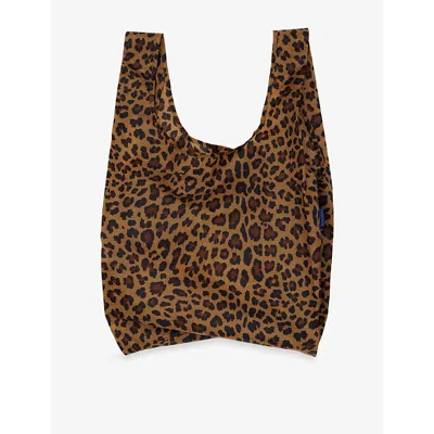 Baggu Womens Standard  Leopard-print Woven Tote Bag In Animal Print