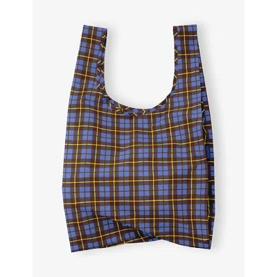 Baggu Womens Tartan-print Woven Tote Bag