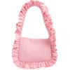 Baggy London Baguette Shoulder Bag In Pink
