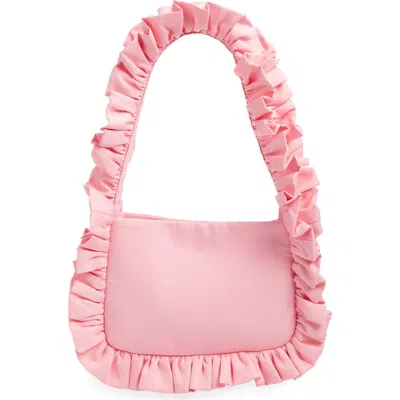 Baggy London Baguette Shoulder Bag In Pink