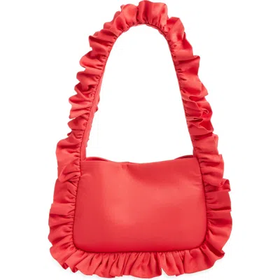 Baggy London Baguette Shoulder Bag In Red