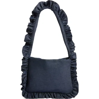 Baggy London Big Baggy Shoulder Bag In Blue