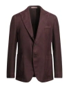 Bagnoli Sartoria Napoli Man Blazer Burgundy Size 42 Virgin Wool In Red