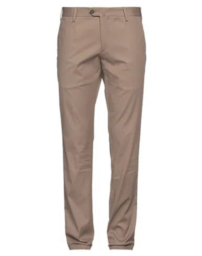 Bagnoli Sartoria Napoli Man Pants Khaki Size 38 Cotton, Elastane In Beige
