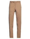 Bagnoli Sartoria Napoli Man Pants Khaki Size 40 Cotton, Elastane In Beige