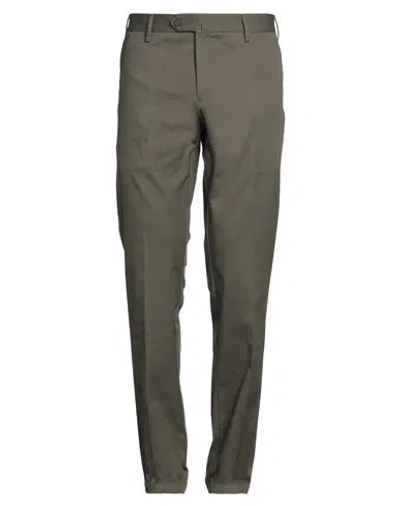Bagnoli Sartoria Napoli Man Pants Military Green Size 30 Cotton, Elastane