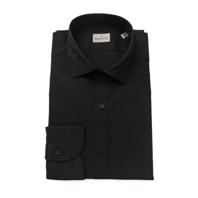 Bagutta Black Cotton Shirt