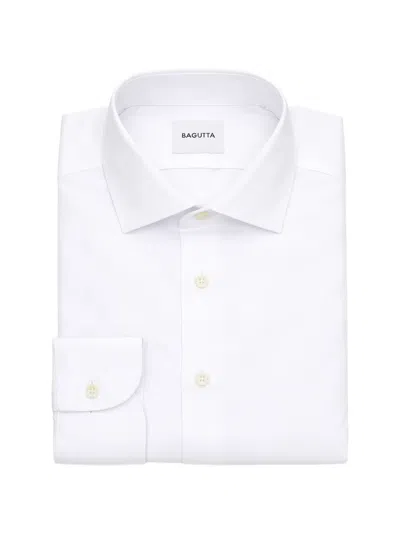 Bagutta Classic-collar Shirt In White