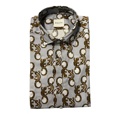 Bagutta Cotton Men Men's Shirt In Multi