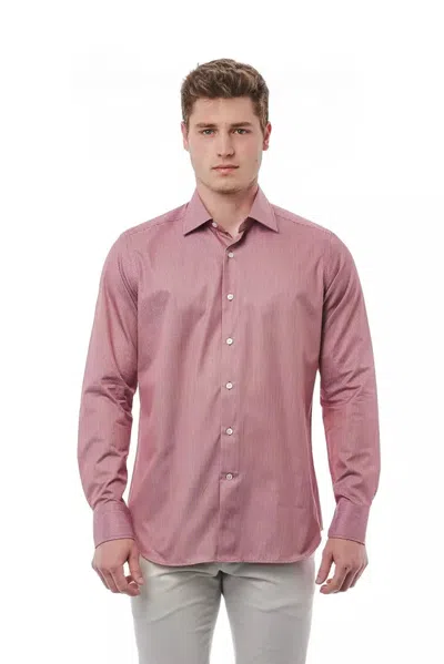 Bagutta Red Cotton Men Men's Shirt