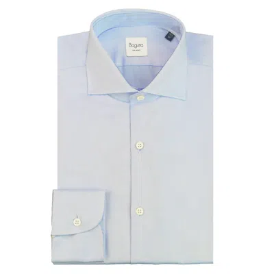 Bagutta Light Blue Cotton Men's Shirt