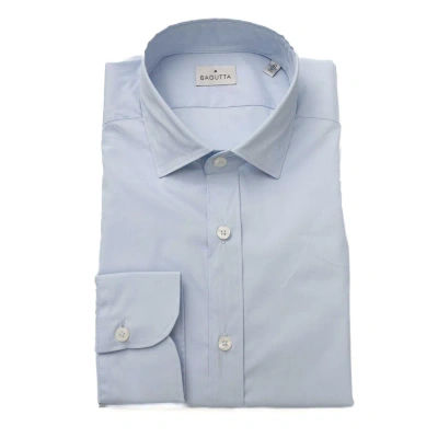 Bagutta Light Blue Cotton Shirt