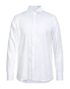 Bagutta Man Shirt White Size 17 Cotton In Sand