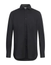 Bagutta Man Shirt Black Size 17 Cotton, Elastane