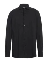 Bagutta Man Shirt Black Size 17 ½ Cotton, Polyamide, Elastane