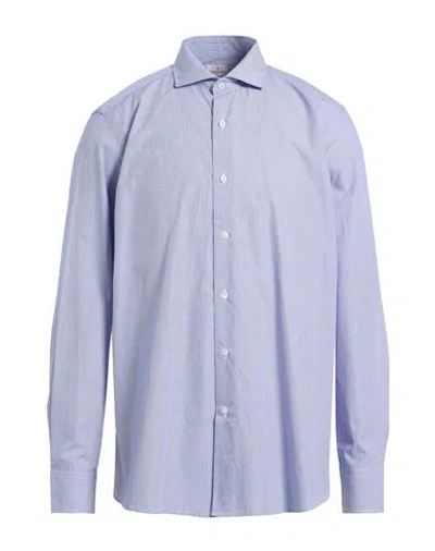 Bagutta Man Shirt Blue Size 17 ½ Cotton