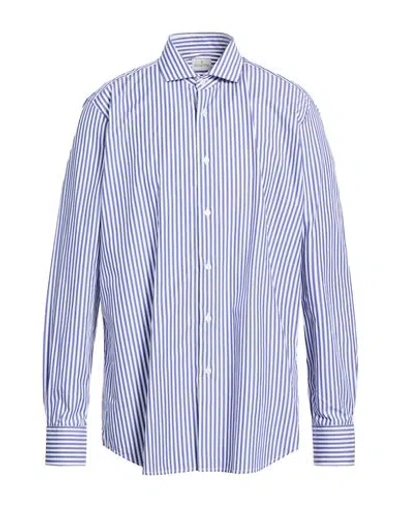 Bagutta Man Shirt Blue Size 17 ½ Cotton