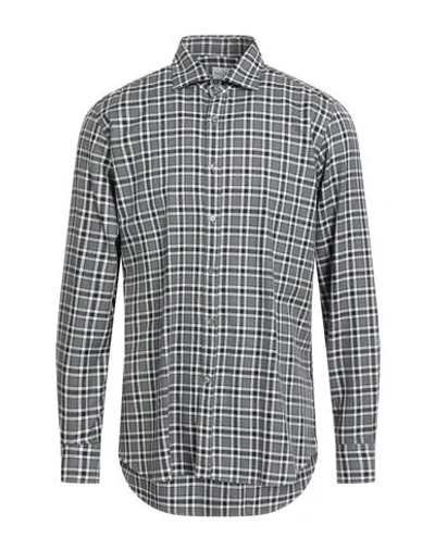 Bagutta Man Shirt Grey Size 16 ½ Cotton In Gray