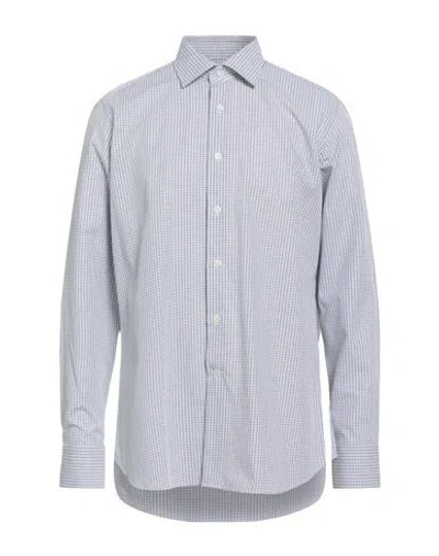 Bagutta Man Shirt Grey Size 16 ½ Cotton In Gray