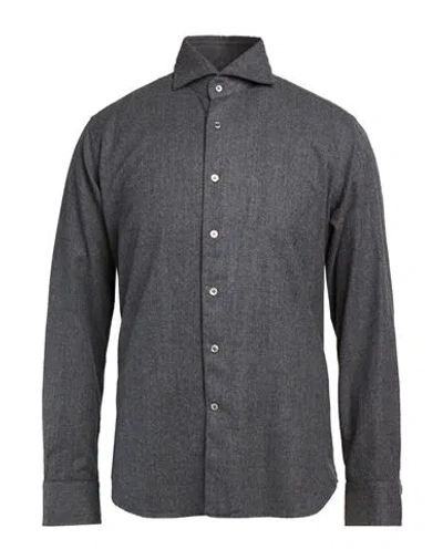 Bagutta Man Shirt Grey Size 16 ½ Virgin Wool In Gray