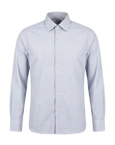 Bagutta Man Shirt Grey Size 17 ¾ Cotton, Polyamide, Elastane In Black