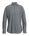 Bagutta Man Shirt Lead Size 16 Cotton In Grey