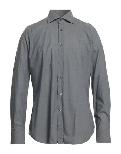 Bagutta Man Shirt Lead Size 16 Cotton In Grey