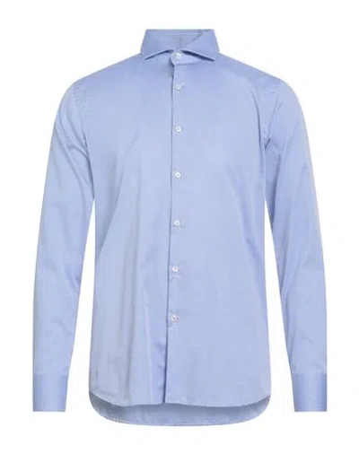 Bagutta Man Shirt Light Blue Size 17 ½ Cotton