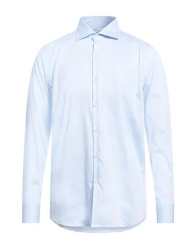 Bagutta Man Shirt Light Blue Size 17 ½ Cotton