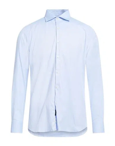 Bagutta Man Shirt Light Blue Size 17 ½ Cotton
