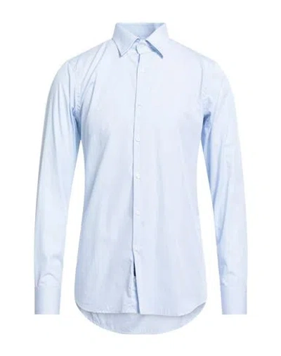 Bagutta Man Shirt Light Blue Size 17 ½ Cotton