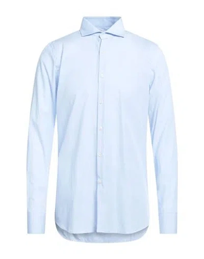 Bagutta Man Shirt Light Blue Size 17 ½ Cotton