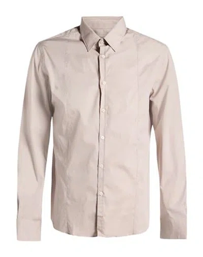 Bagutta Man Shirt Light Grey Size 16 ½ Cotton, Elastane In Pink