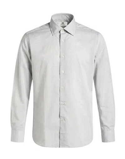 Bagutta Man Shirt Light Grey Size 17 ¾ Cotton In Gray