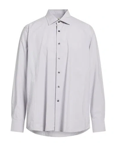 Bagutta Man Shirt Light Grey Size 17 ½ Cotton In White