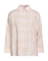Bagutta Man Shirt Light Pink Size S Linen In Pink