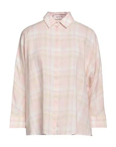 Bagutta Man Shirt Light Pink Size S Linen