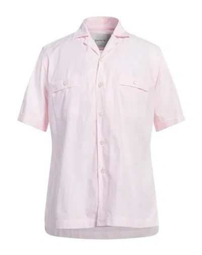 Bagutta Man Shirt Light Pink Size Xl Cotton