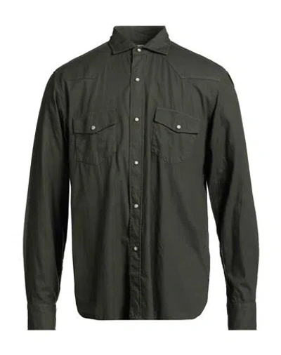 Bagutta Man Shirt Military Green Size M Cotton