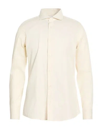 Bagutta Man Shirt Off White Size 16 Cotton In Neutral
