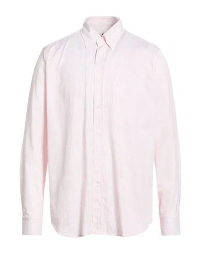 Bagutta Man Shirt Red Size 32 Cotton In Pink