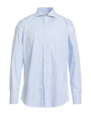 Bagutta Man Shirt Sky Blue Size 17 ½ Cotton