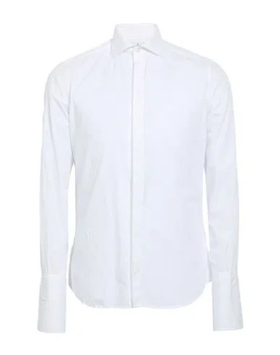 Bagutta Man Shirt White Size 15 ¾ Cotton